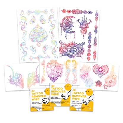 33419 | Savvi Temporary Tattoos - Henna Tattoo Gable Box