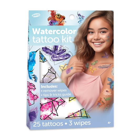 33422 | Savvi Temporary Tattoos - Watercolor Tattoo Gable Box