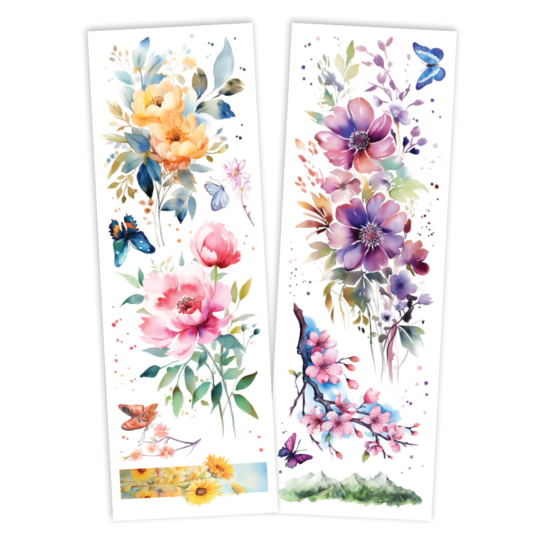 35105 | Savvi Temporary Tattoos - Watercolor Flash Tattoo Pouch