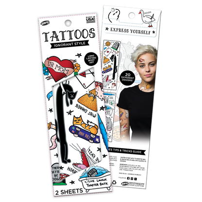 35109 | Savvi Temporary Tattoos - Ignorant Flash Tattoo Pouch