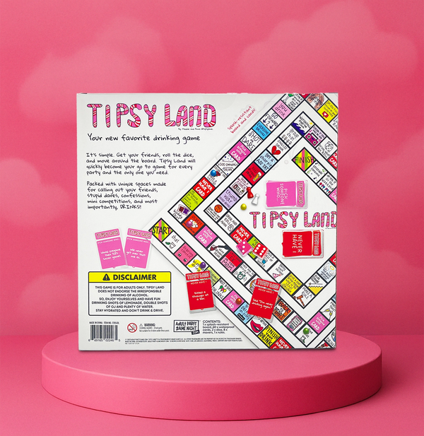 Tipsy Land – Adult Party Board Game with Dares, Drinks & Challenges (Ages 21+)