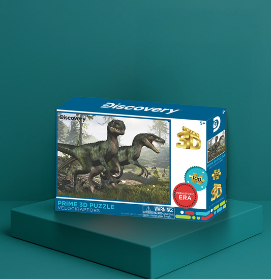 Velociraptor Discovery 3D Jigsaw Puzzle 10682 100pc 12x9"