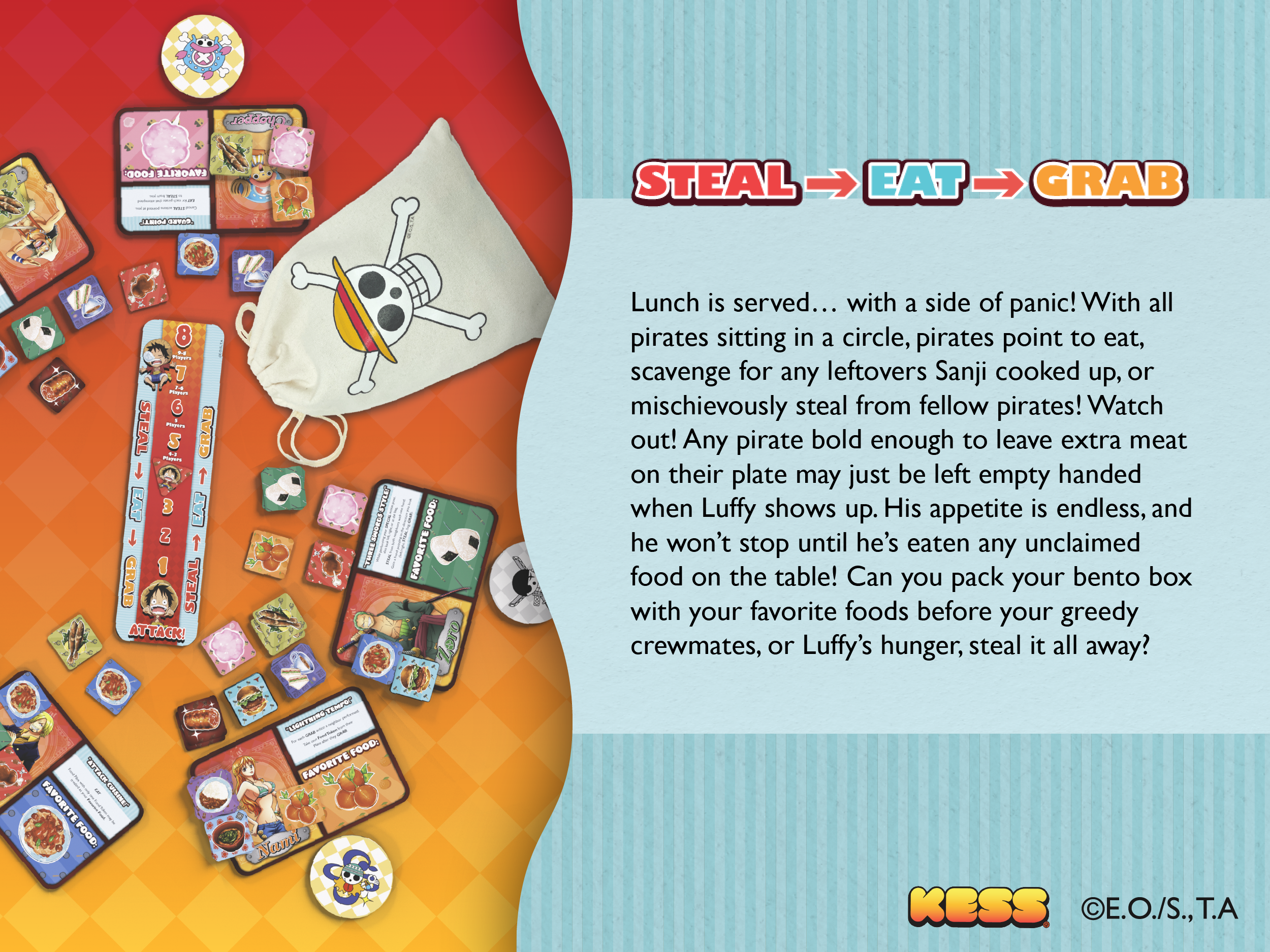 One Piece – Luffy's Bento Panic Board Game