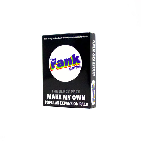 29407 | Make My Own: The Rank Game Black Expansion Pack