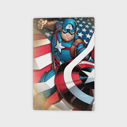 Captain America Marvel 3D Jigsaw Puzzle in Tin Box Packaging 35584 300pc 12x18"