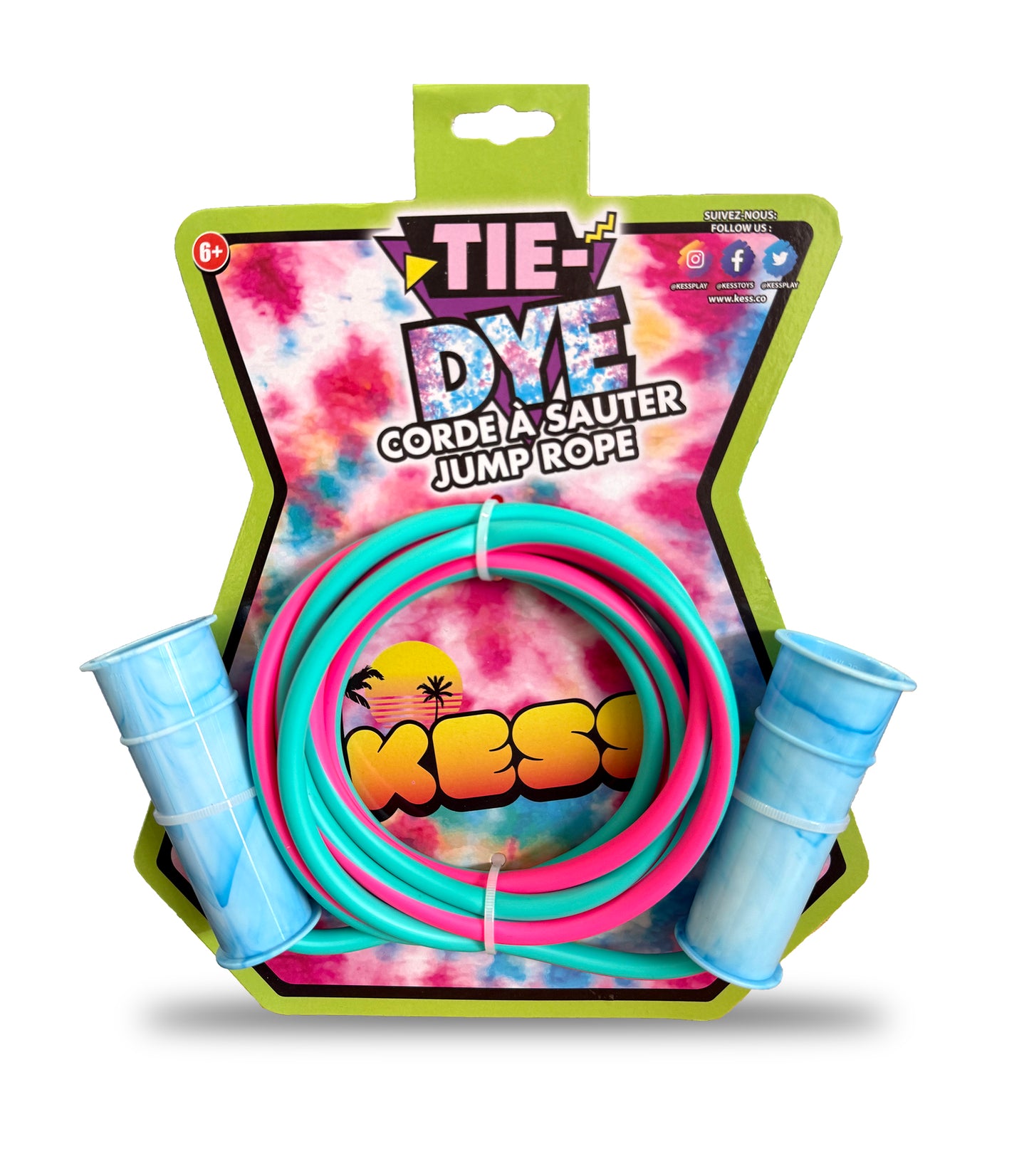 386-PDQ | Kess Tie Dye Jump Rope (12pc PDQ)