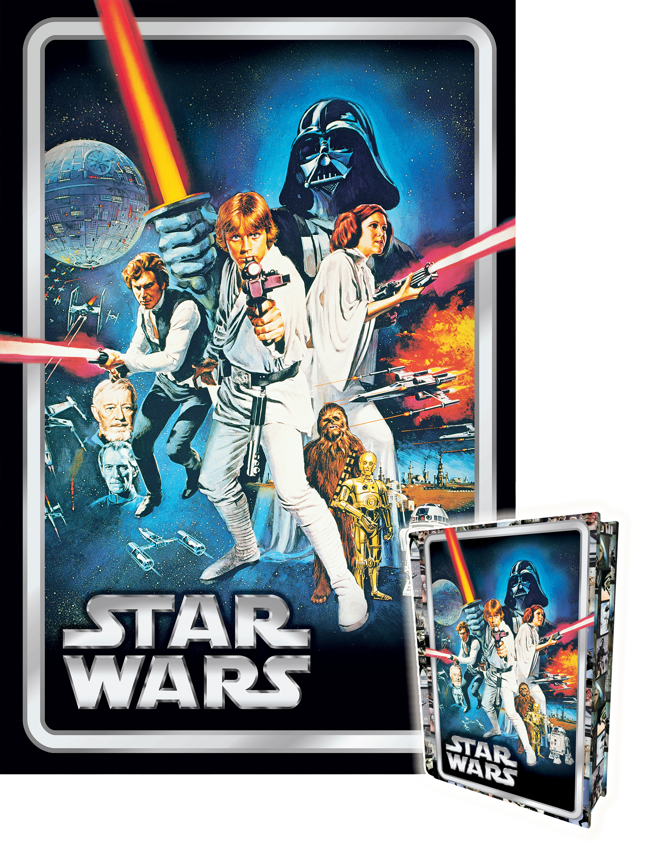 Classic Star Wars 3D Jigsaw Puzzle – 300pcs in Collectible Tin Book (18"x12")