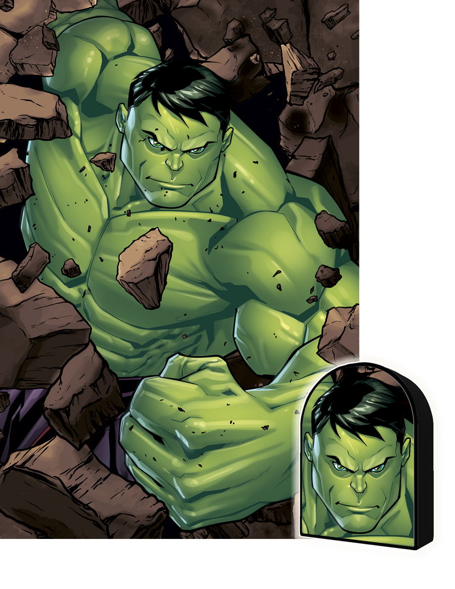 The Hulk Marvel 3D Jigsaw Puzzle in Tin Box Packaging 35583 300pc 12x18"