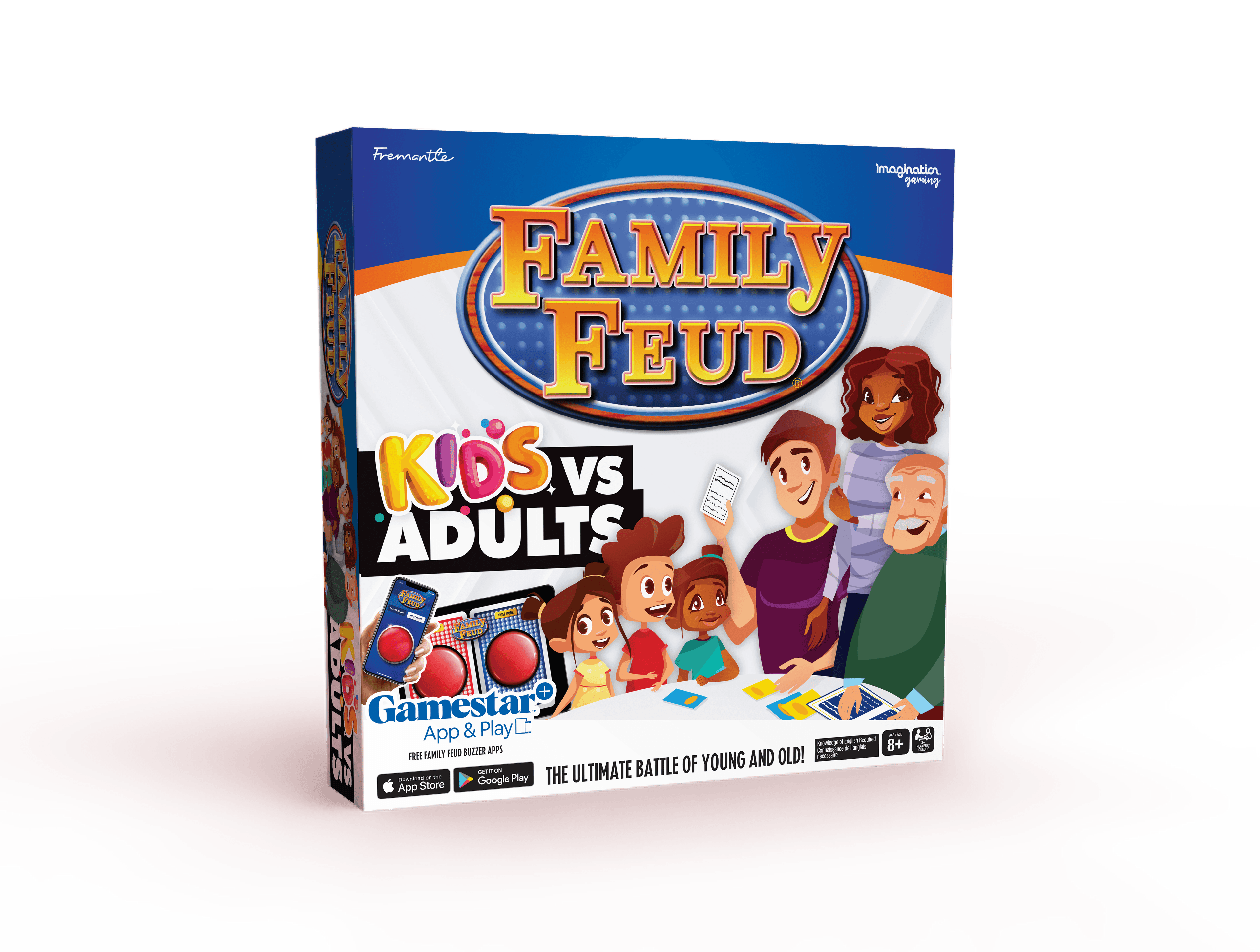 Family Feud Kids vs Adults Board Game – Fun Family Trivia Challenge